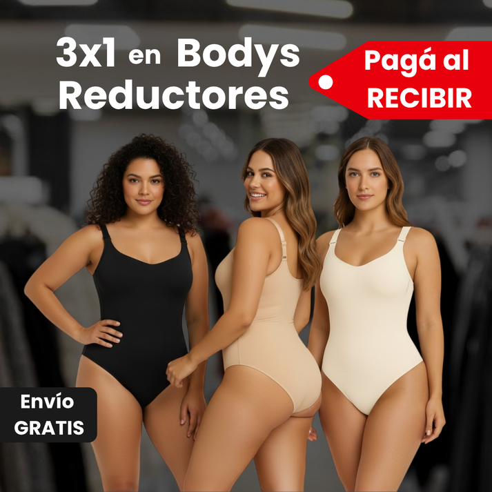 3x1 en Bodys Moldeadores Reductores