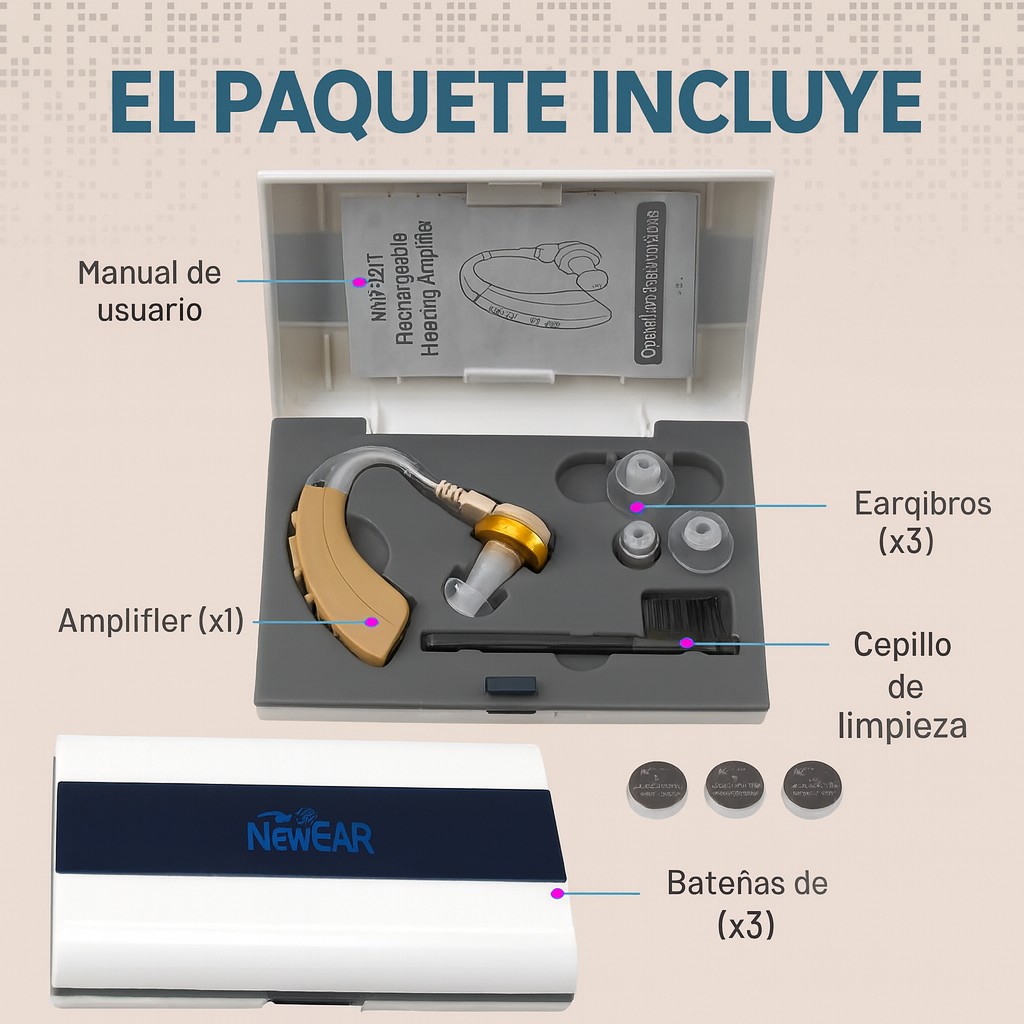 Audífono Amplificador Recargable JZ