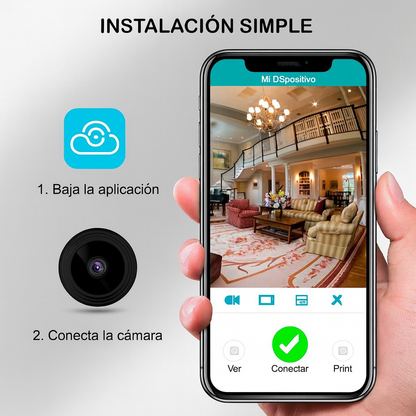 Mini Cámara Magnética WiFi HD en Tiempo Real